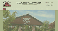Desktop Screenshot of mcauliffesvalleynursery.com
