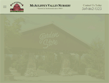 Tablet Screenshot of mcauliffesvalleynursery.com